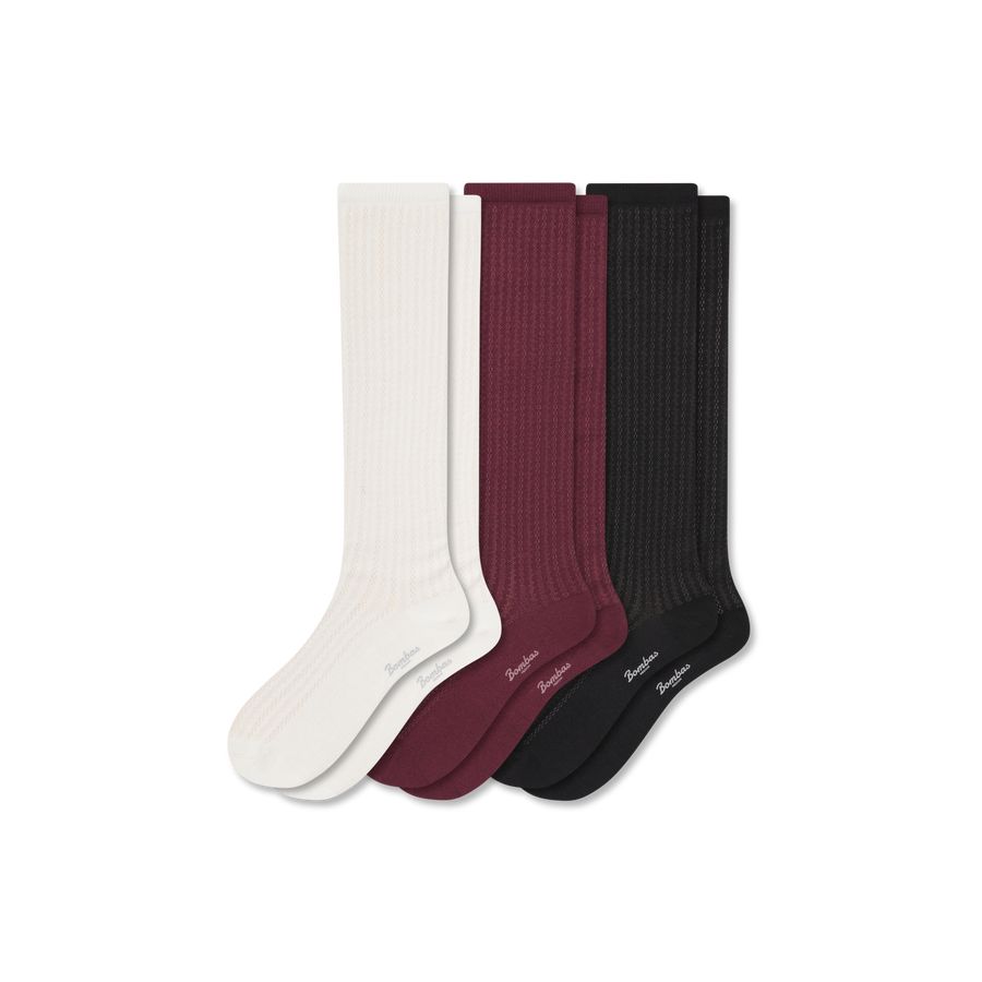 Women's Knee High Sock 3-Pack - Daily Step
