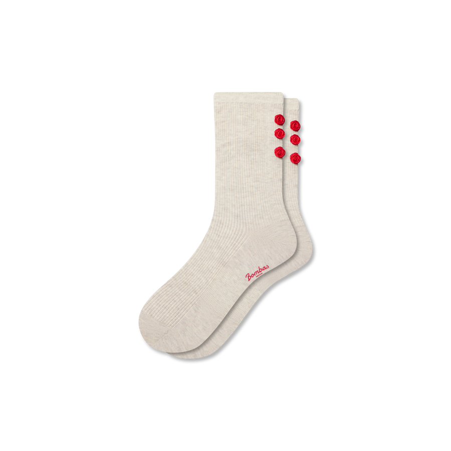 Women’s Hearts Lightweight Half Calf Socks - Easy Choice
