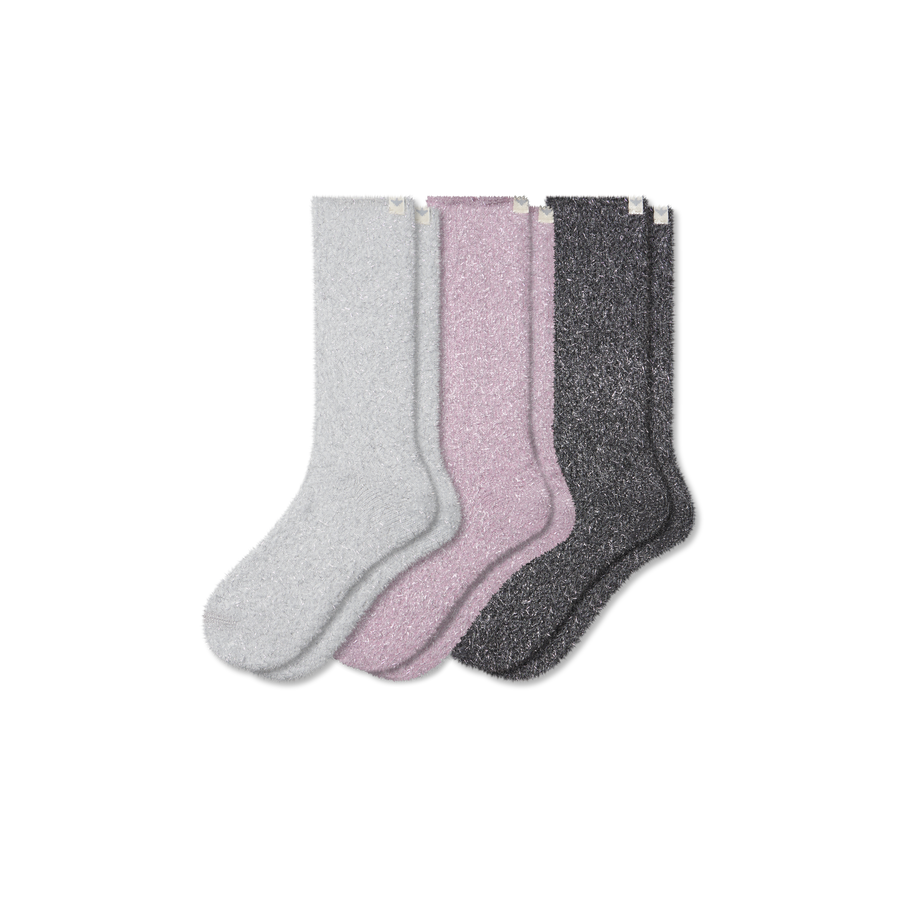 Women's Fuzzy Sock 3-Pack - Ready Pick