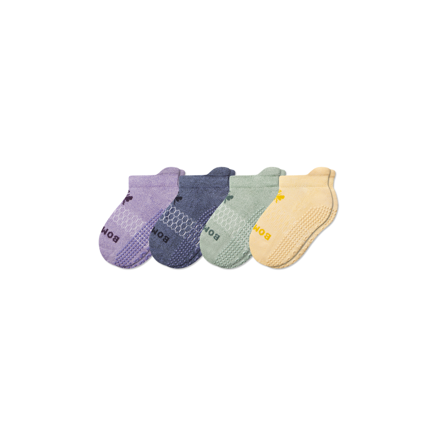 Junior Marl Gripper Ankle Sock 4-Pack - Daily Pick