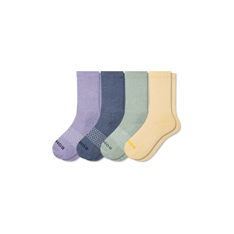 Youth Marl Calf Sock 4-Pack - Essential Ready