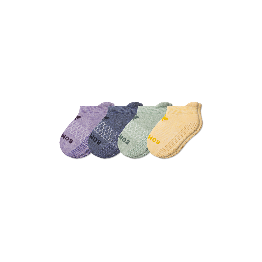 Toddler Marl Gripper Ankle Sock 4-Pack - Daily Step