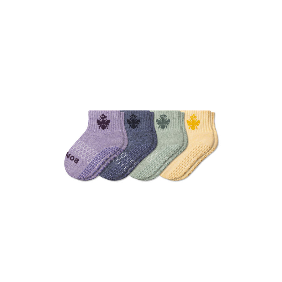 Toddler Marl Gripper Calf Sock 4-Pack - Easy Pair