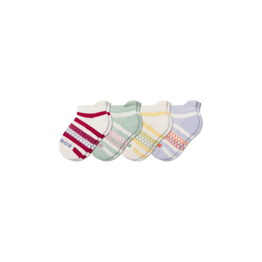 Junior Stripes Ankle Sock 4-Pack - Modern Touch