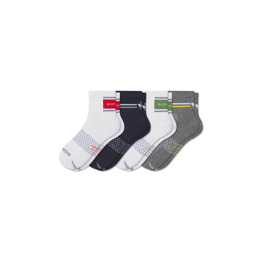 Men's All Sport Quarter Sock 4-Pack - Soft Step