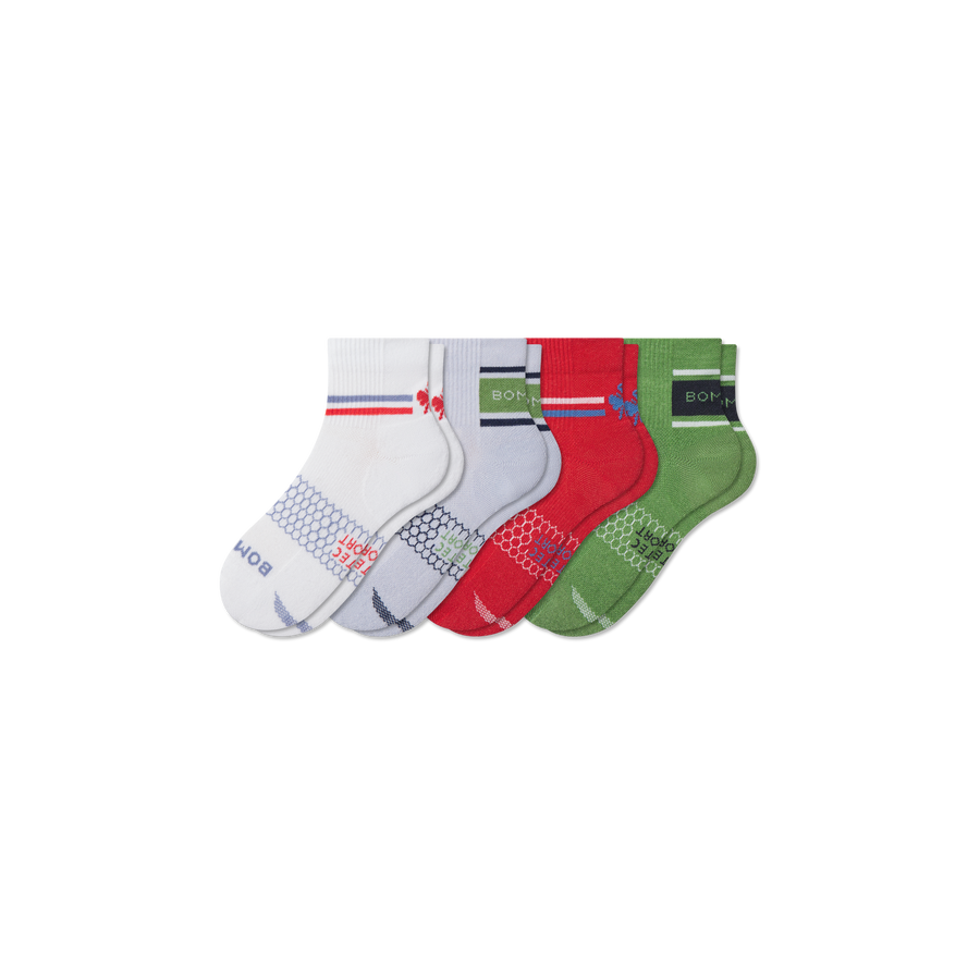 Youth All Sport Quarter Sock 4-Pack - Fresh Choice