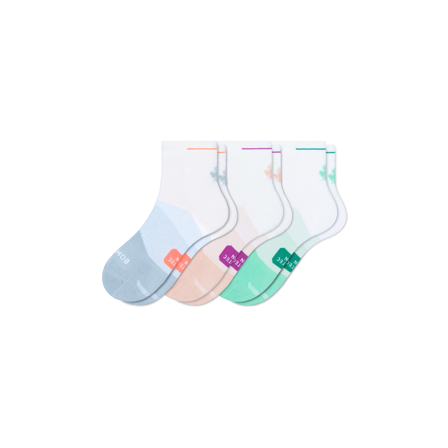 Women's Run Quarter Sock 3-Pack - Daily Step