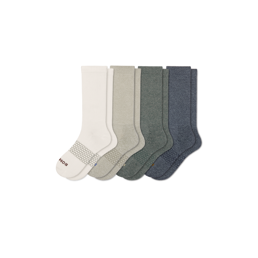 Men's Marl Calf Sock 4-Pack - Ready Pair