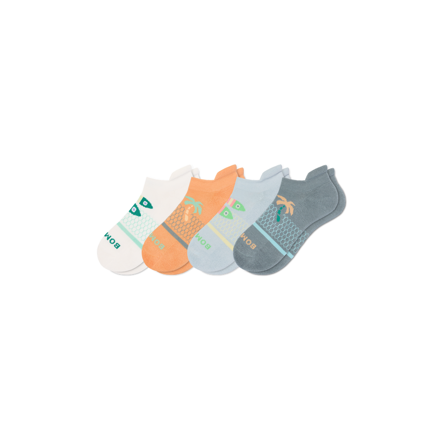 Youth Seaside Ankle Sock 4-Pack - Premium Pick