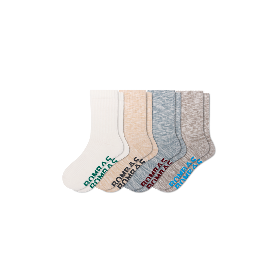 Women's Summer Ragg Half Calf Sock 4-Pack - Travel Pair
