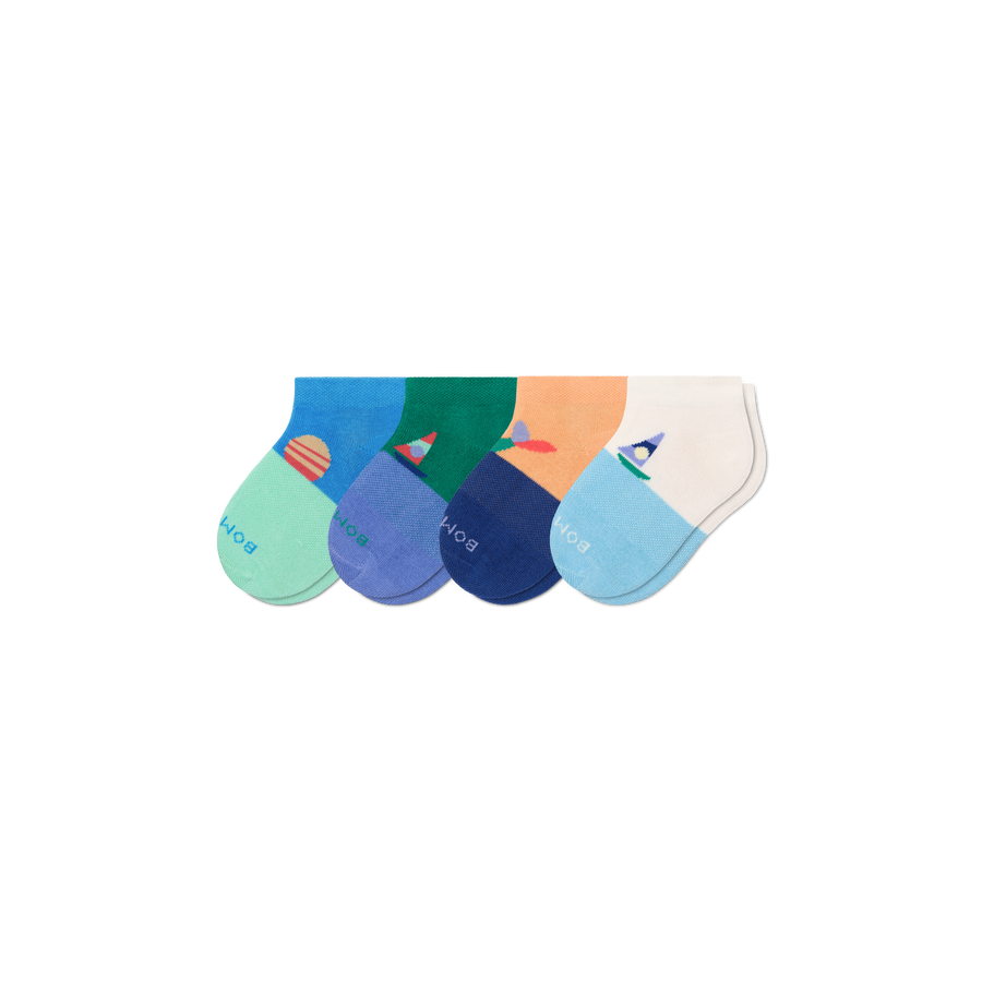 Junior Ankle Sock 4-Pack - All Day Fit