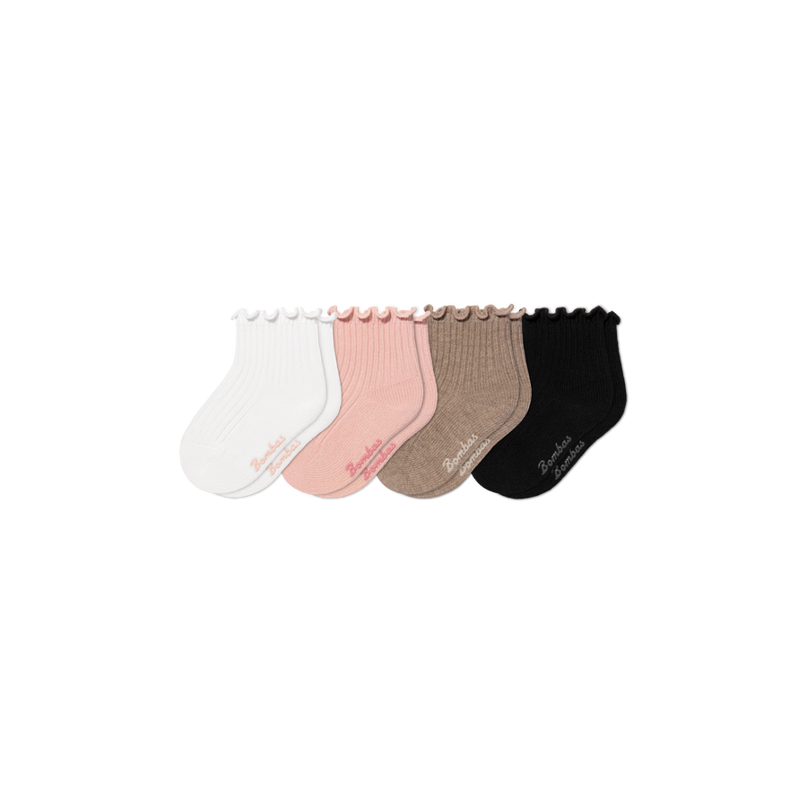 Baby Ruffle Rib Calf Sock 4-Pack (6-12 Months) - Fresh Step