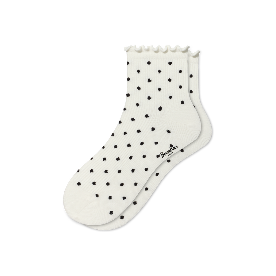 Women's Ruffle Rib Quarter Socks - Daily Pick