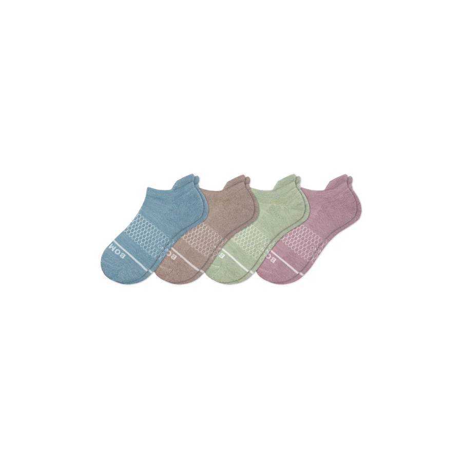 Women's Merino Wool Blend Ankle Sock 4-Pack - Daily Step