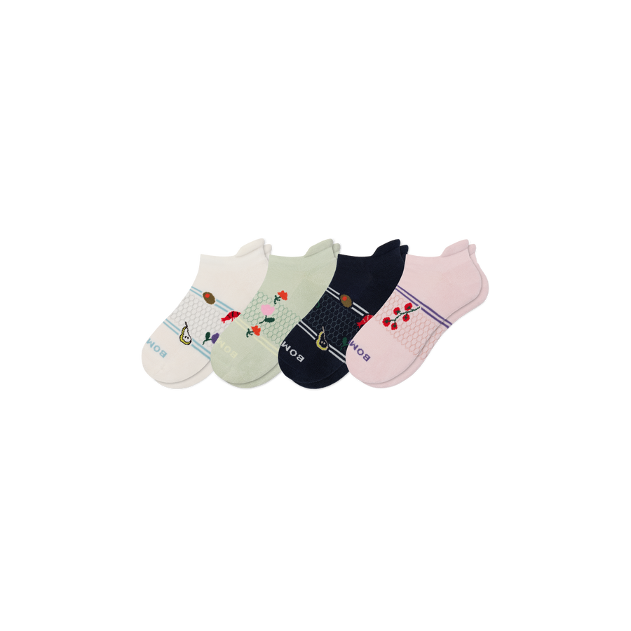Women's Dinner Party Ankle Sock 4-Pack - Daily Cushion
