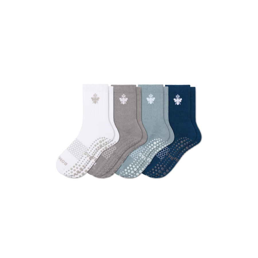 Men's Gripper Half Calf Sock 4-Pack - Daily Step