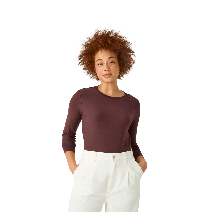 Women's Air Slub Long Sleeve T-Shirt - Soft Fit