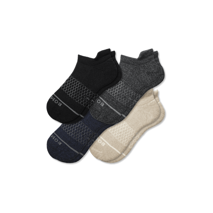 Men's Merino Wool Blend Ankle Sock 4-Pack - Classic Ready