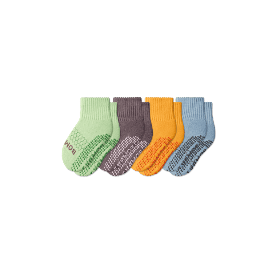 Toddler Gripper Calf Socks 4-Pack - Daily Pick