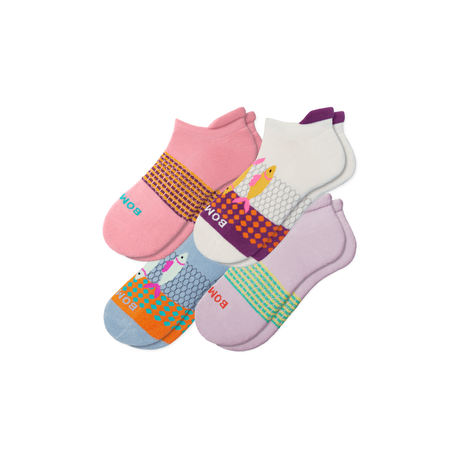 Women's Aquatic Ankle Sock 4-Pack - Easy Pair