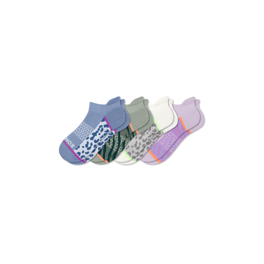 Youth Wild Wear Ankle Sock 4-Pack - Daily Cushion