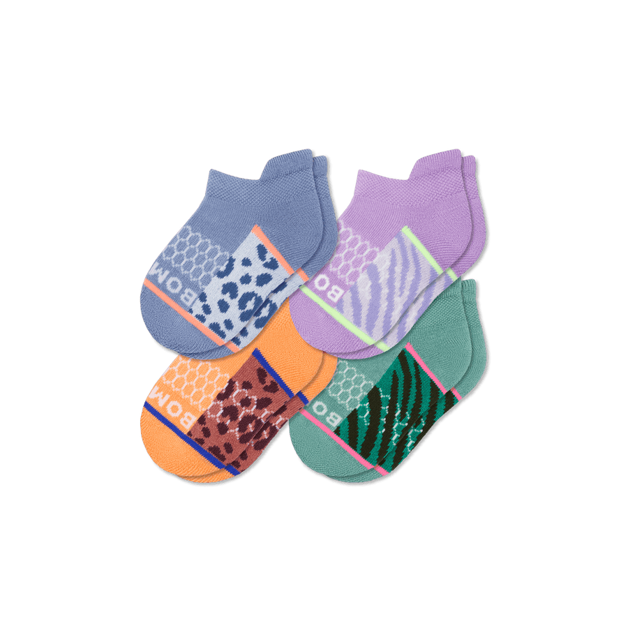 Toddler Wild Wear Ankle Sock 4-Pack - Ready Pick