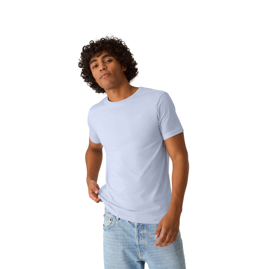 Men's Pima Cotton Slim Crew Neck T-Shirt - Classic Ready