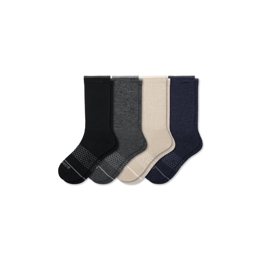 Women's Merino Wool Blend Calf Sock 4-Pack - Everyday Pair