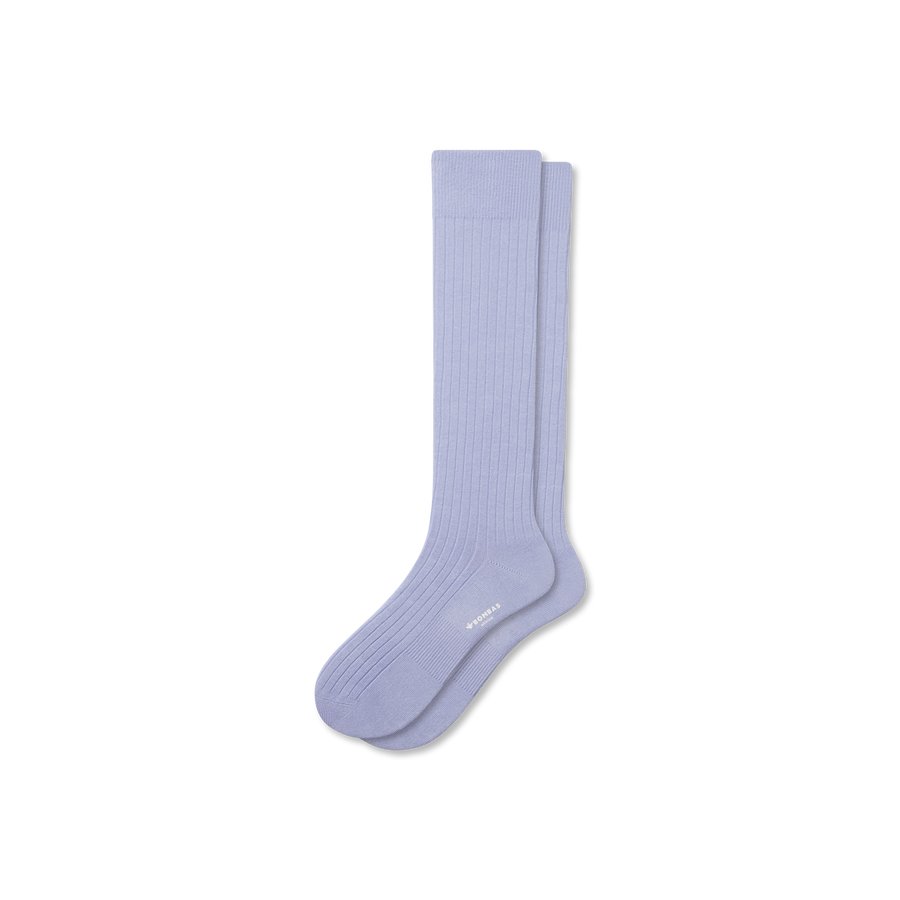 Men's Ribbed Dress Over The Calf Socks - Fresh Step