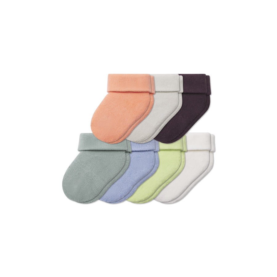 Baby Week of Bombas Calf Sock 7-Pack (0-6 Months) - Daily Cushion