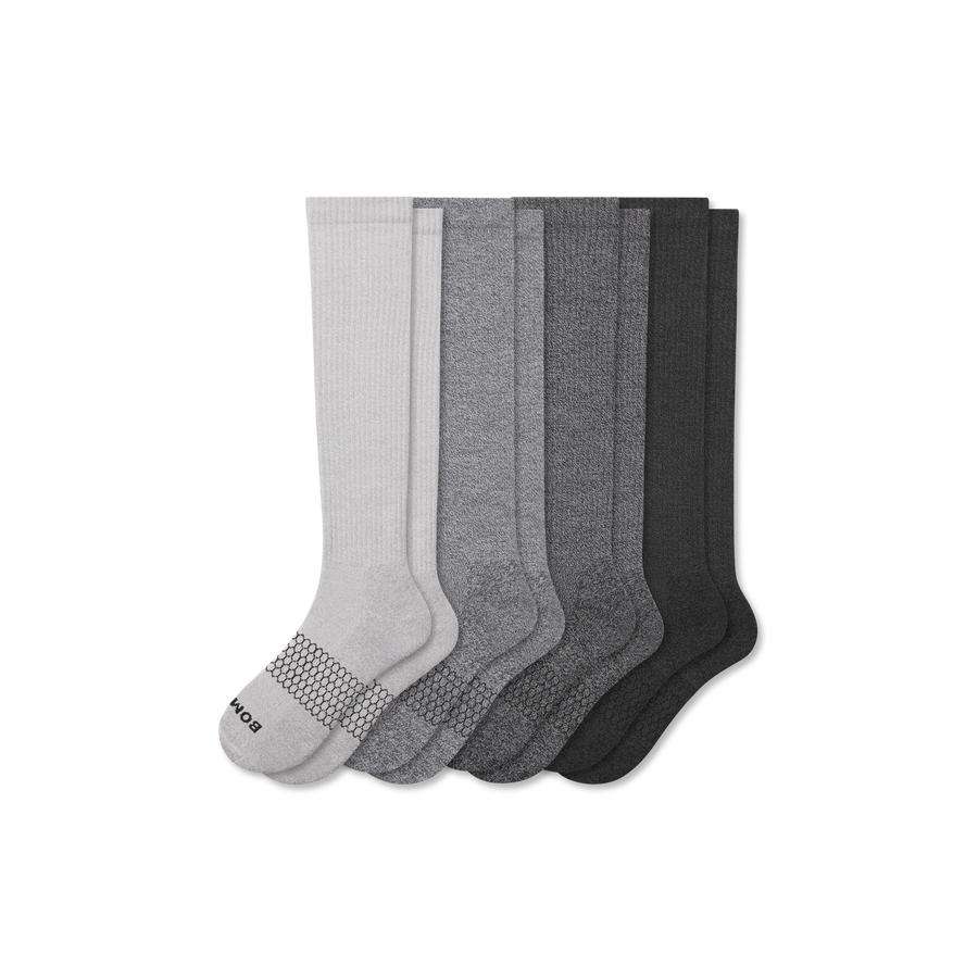 Women's Marl Knee High Sock 4-Pack - Simple Style