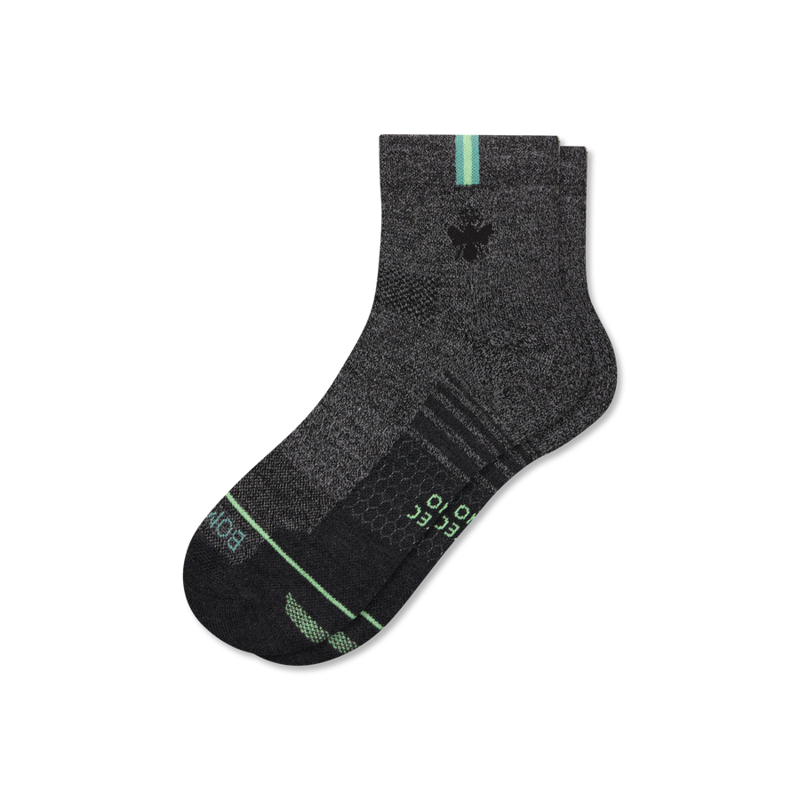 Women's Merino Wool Blend Run Quarter Socks - Modern Touch
