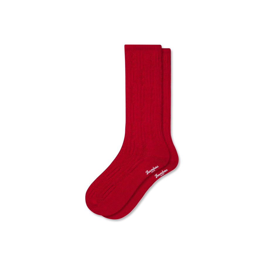 Women's Pointelle Calf Socks - Clean Finish