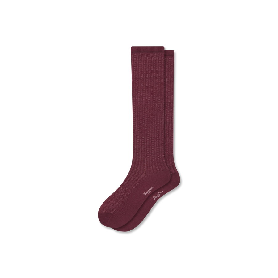 Women's Pointelle Knee High Socks - Everyday Pair