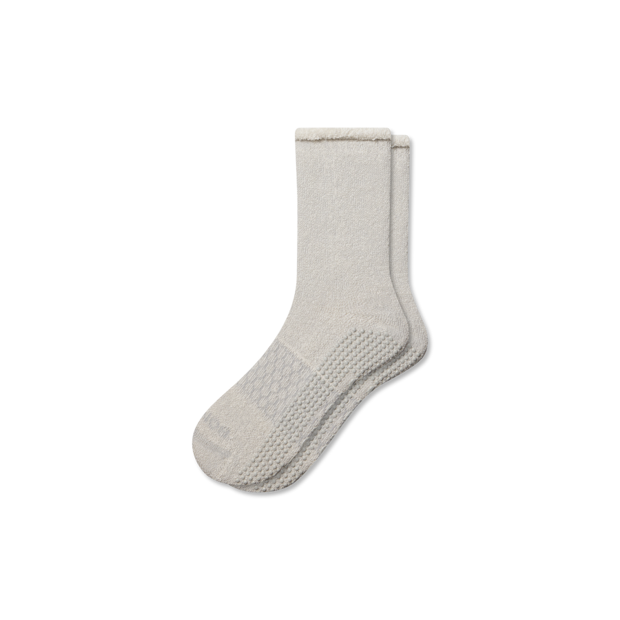 Men’s Roll-Top Merino Blend Gripper House Sock - Everyday Pair