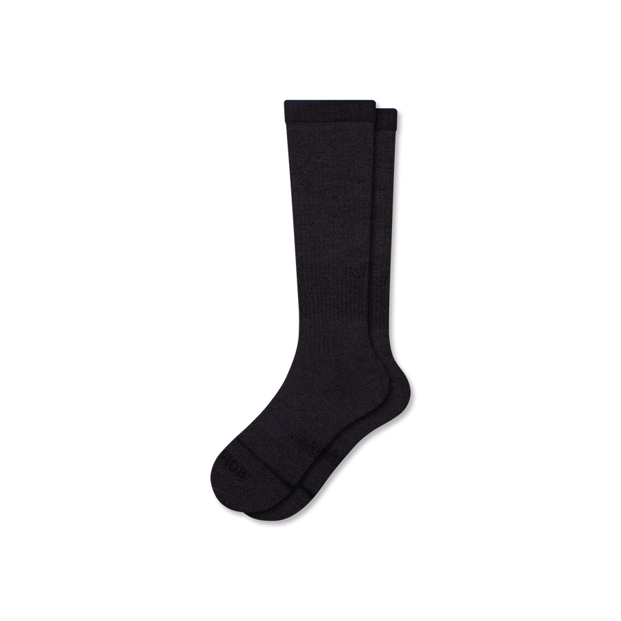 Men's Merino Wool Blend Knee High Socks (15-20mmHg) - Simple Style