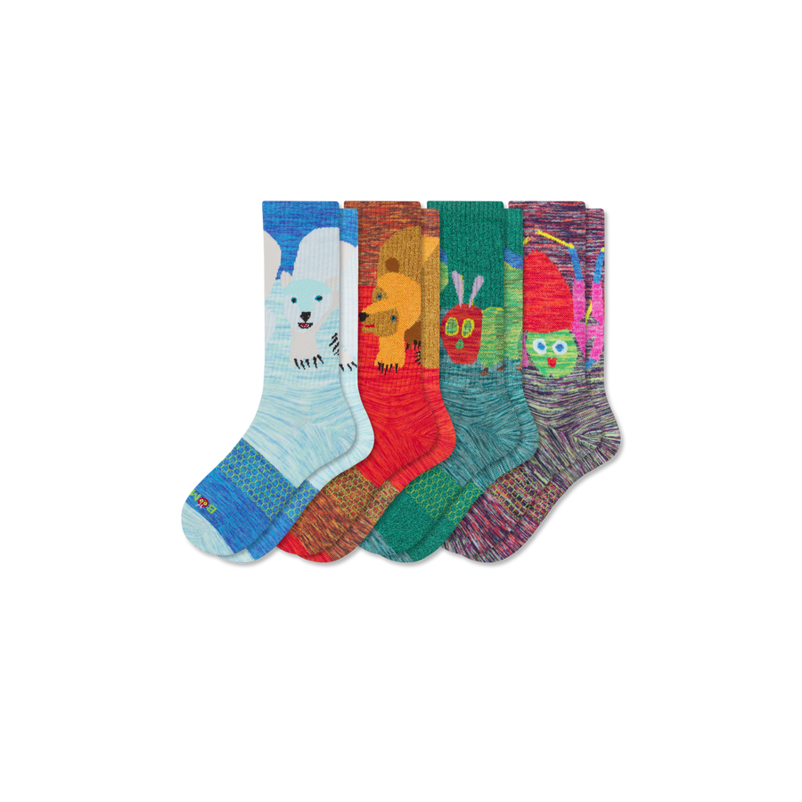 Adult Eric Carle Calf Sock 4-Pack - Ready Pair