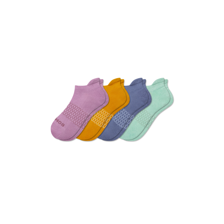 Youth Solids Ankle Sock 4-Pack - All Day Fit
