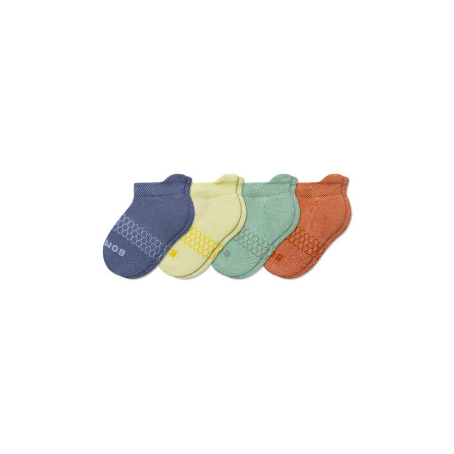 Junior Solids Ankle Sock 4-Pack - Essential Ready