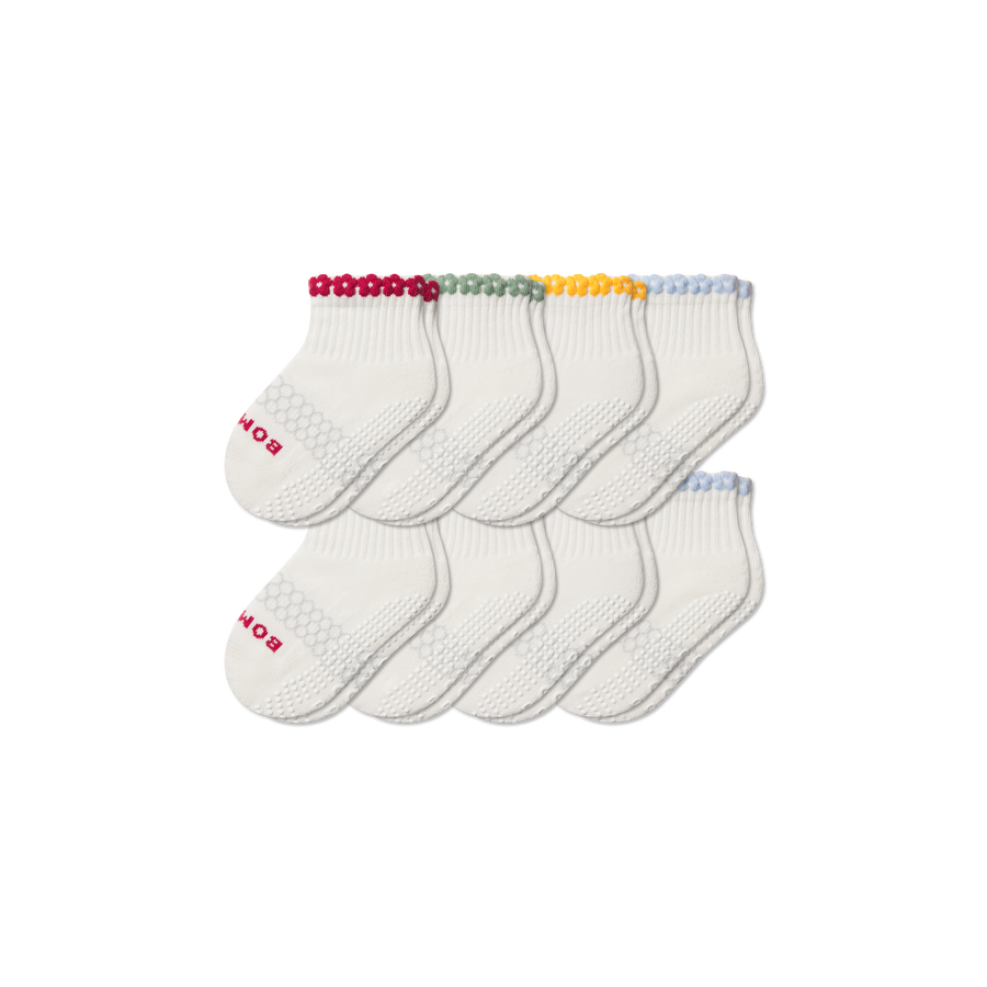 Toddler Daisy Chain Gripper Calf Sock 8-Pack - Ready Pick