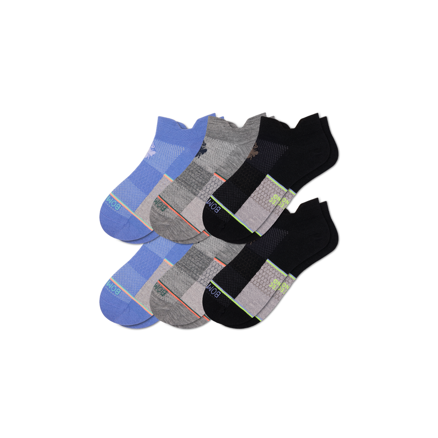 Men's Sport Merino Wool Blend Ankle Sock 6-Pack - Daily Pick