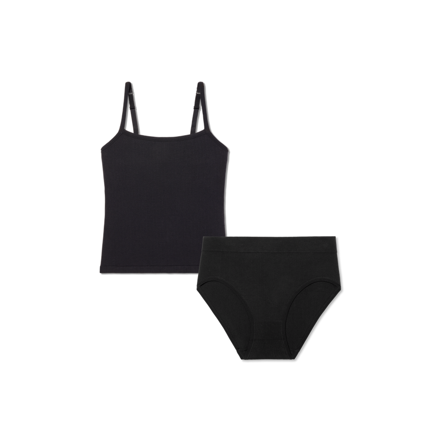 Women's Built-In Bra Seamless Cami + High Rise Brief Pack - Smooth Fit