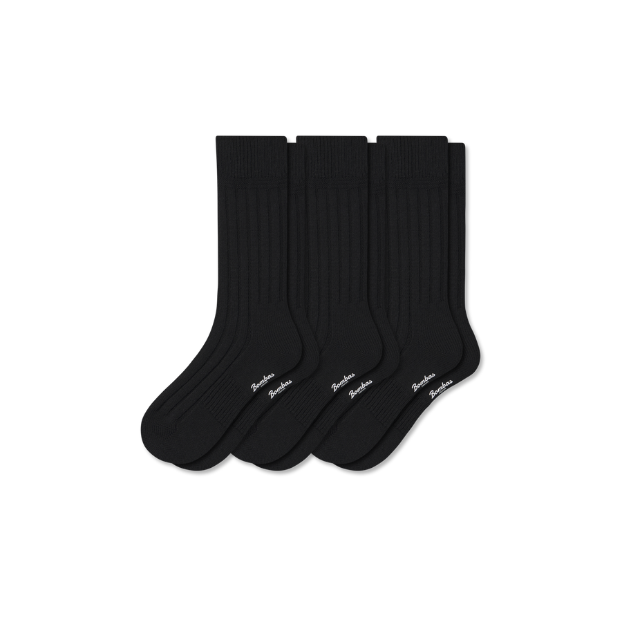 Women's Merino Blend Rib Calf Sock 3-Pack - All Day Fit