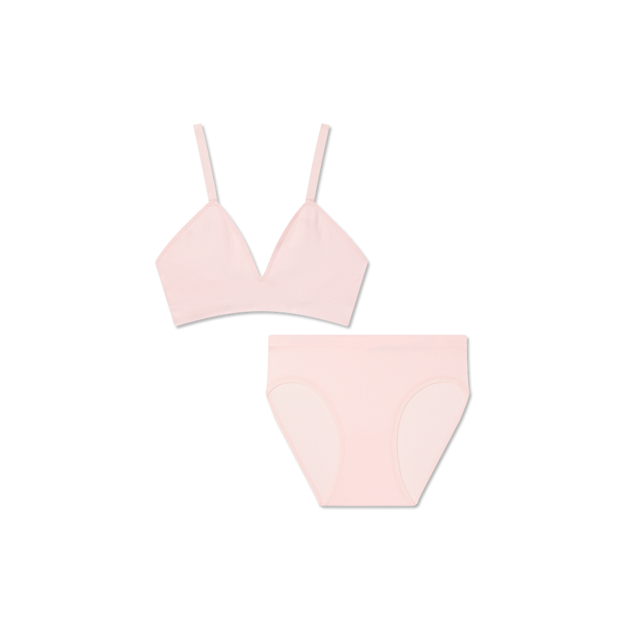 Women's Seamless Triangle Bralette + Brief Pack - Clean Finish
