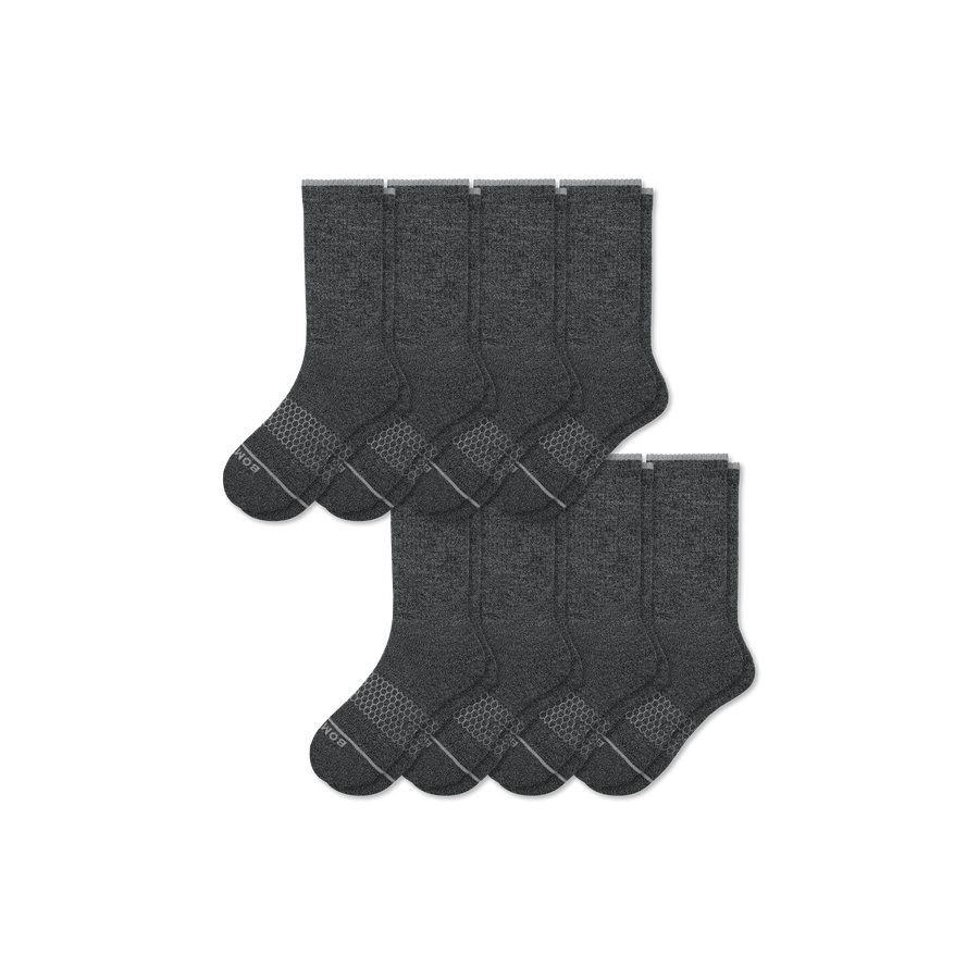 Women's Merino Wool Blend Calf Sock 8-Pack - Daily Cushion