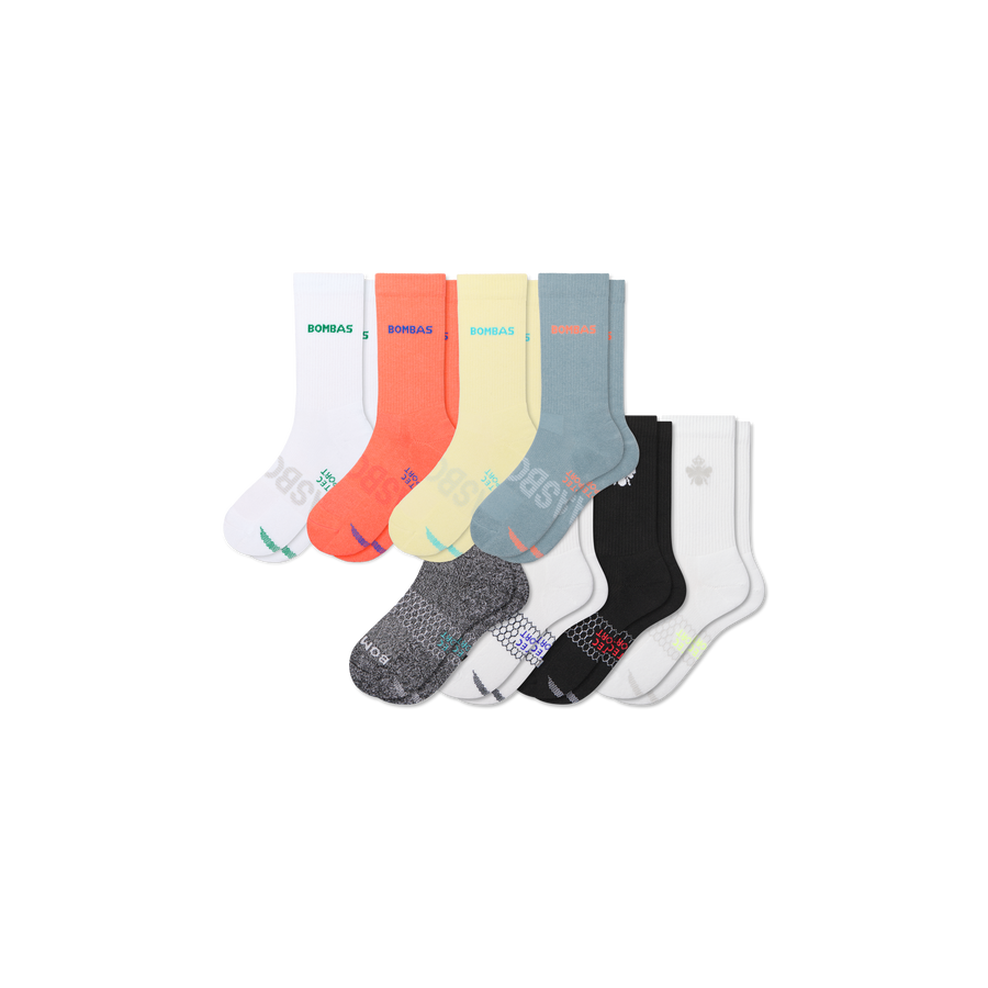 Youth All Sport Calf Sock 8-Pack - Travel Pair
