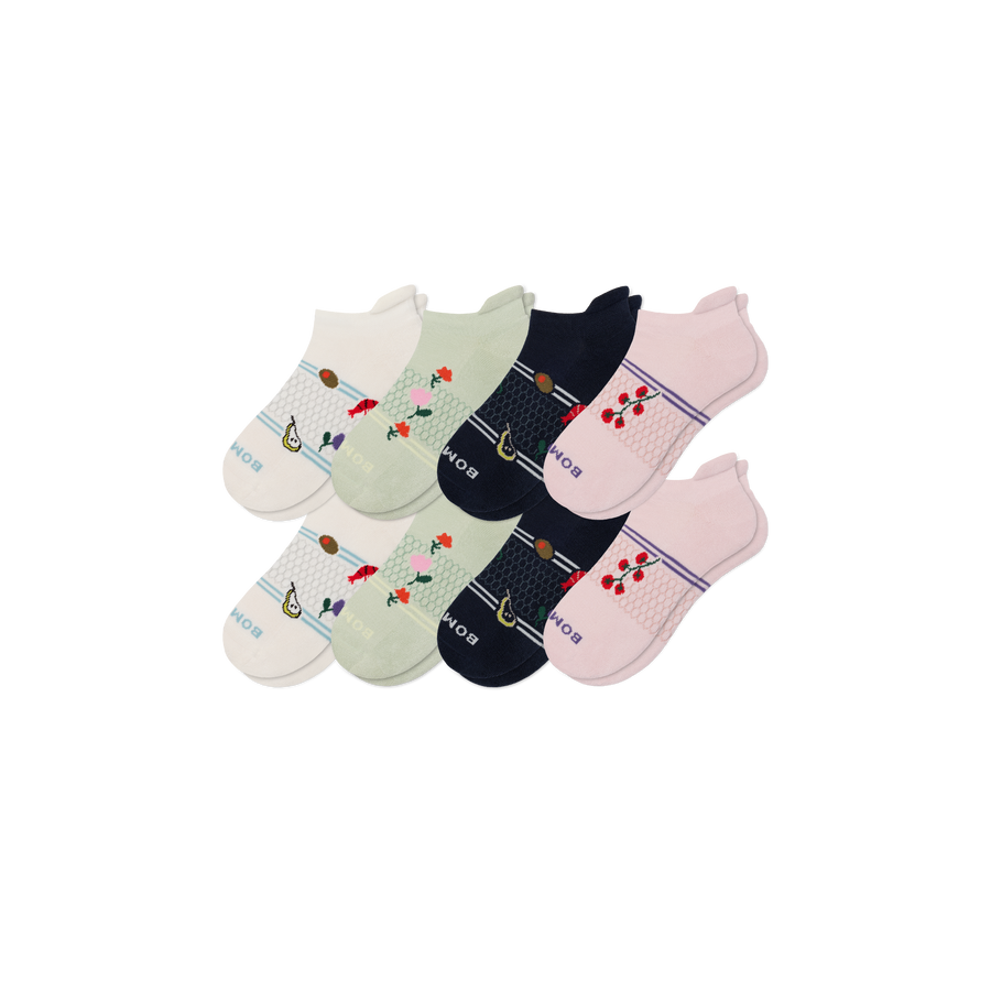 Women's Dinner Party Ankle Sock 8-Pack - Simple Style