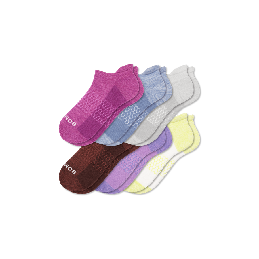 Women’s Two Tone Ankle Sock 6-Pack - Daily Cushion