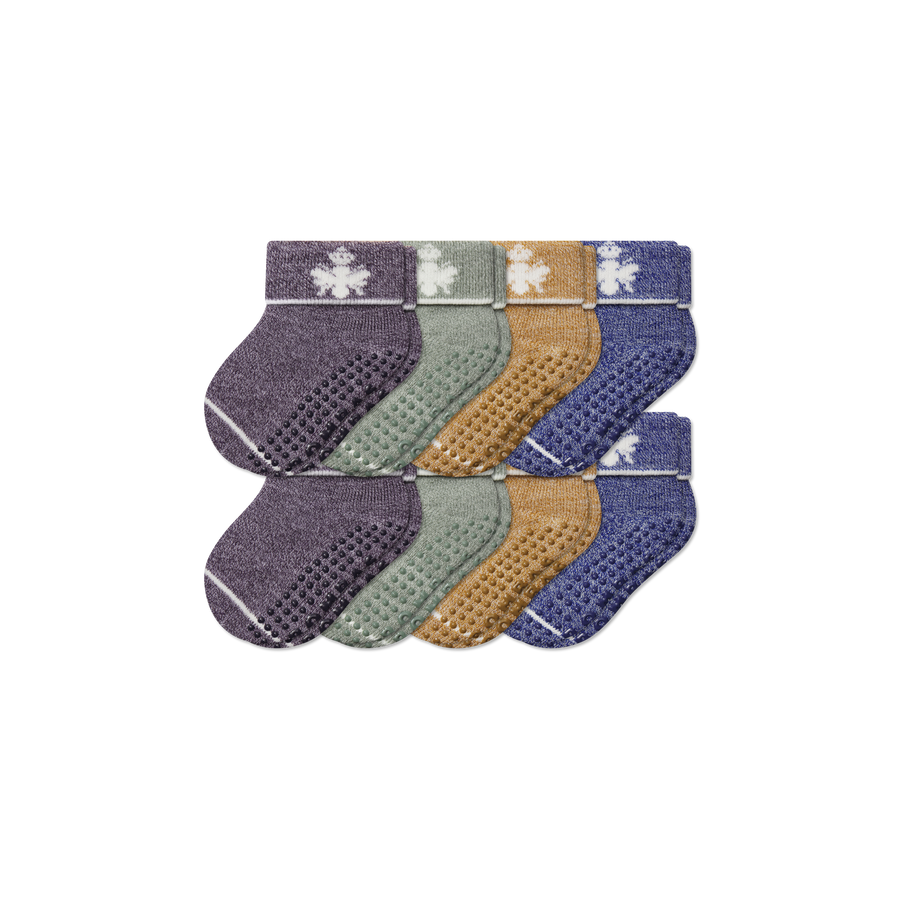 Baby Merino Wool Blend Gripper Calf Sock 8-Pack (6-12 Months) - All Day Fit