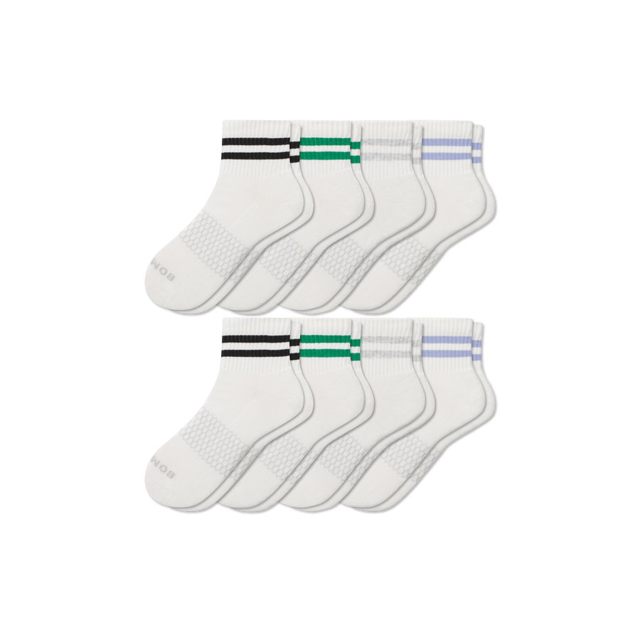 Men's Vintage Stripes Quarter Sock 8-Pack - Everyday Pair